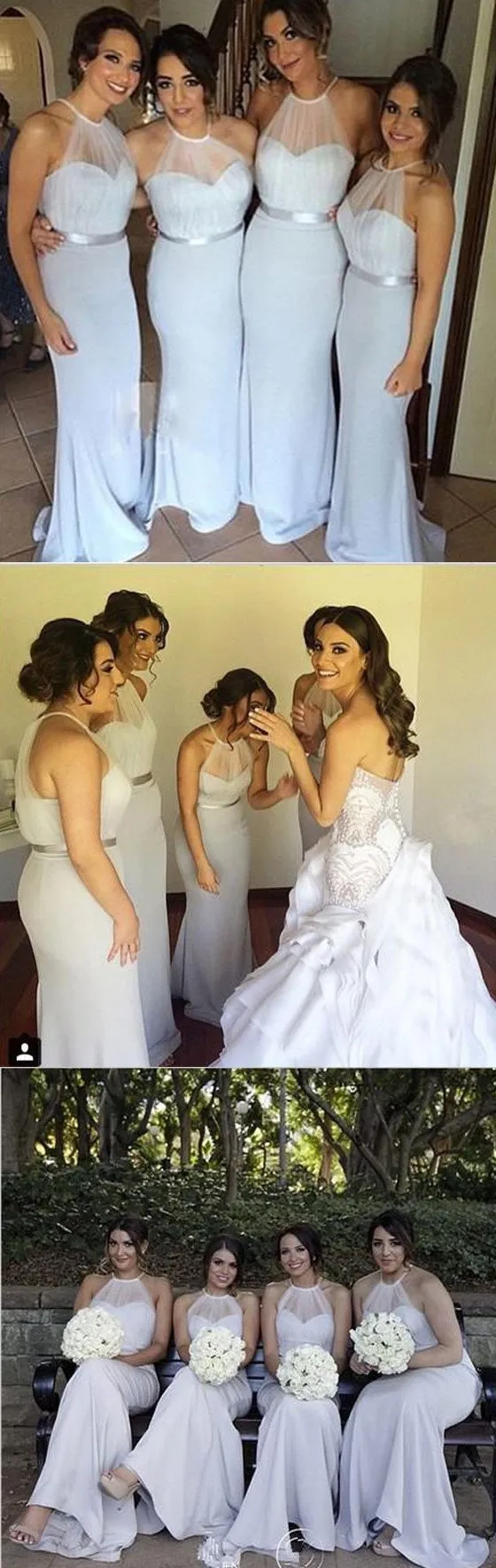 Sexy Mermaid Halter Sweet Heart Fashion Long Wedding Guest Dresses,Bridesmaid Dresses,WGY0159