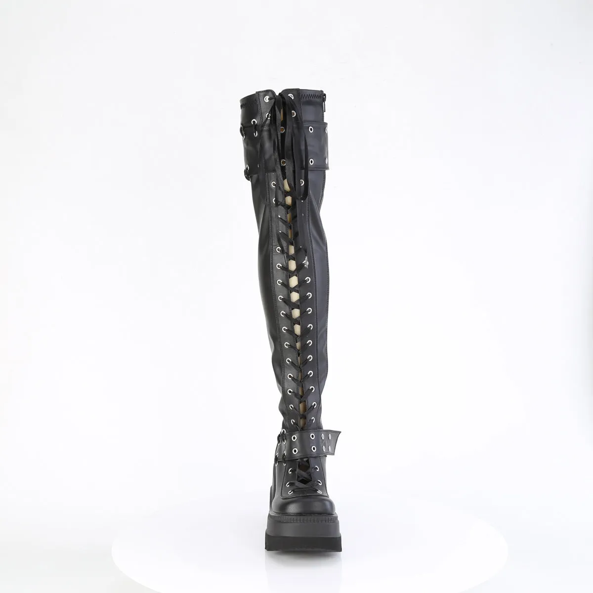 SHAKER-325  Black Vegan Leather