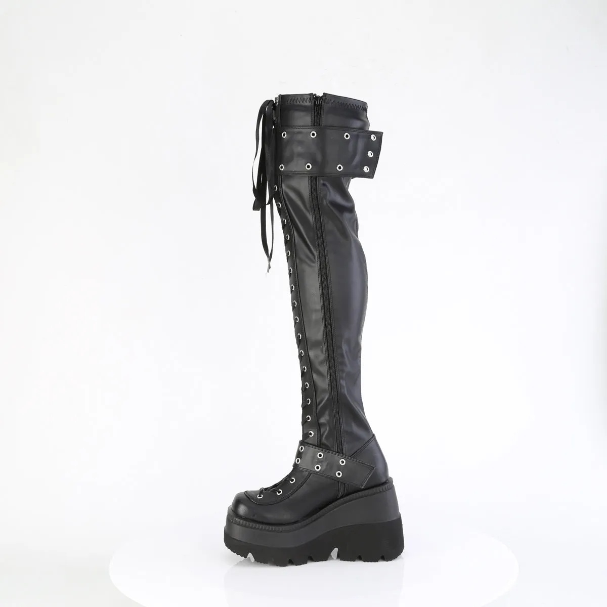 SHAKER-325  Black Vegan Leather