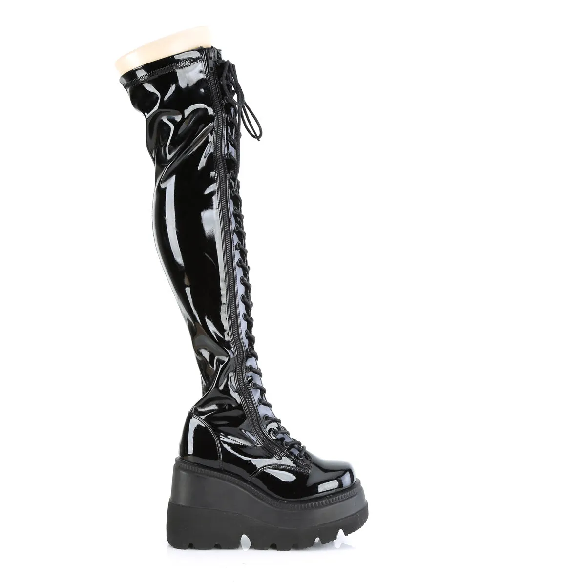SHAKER-374  Black Stretch Patent