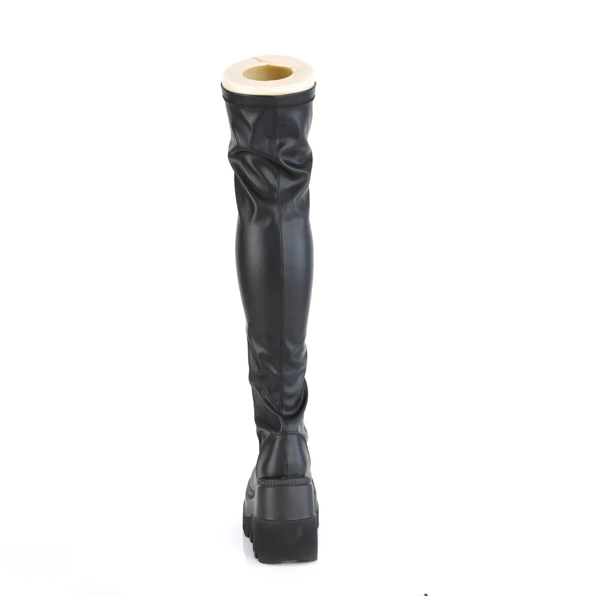 SHAKER-374  Black Stretch Vegan Leather