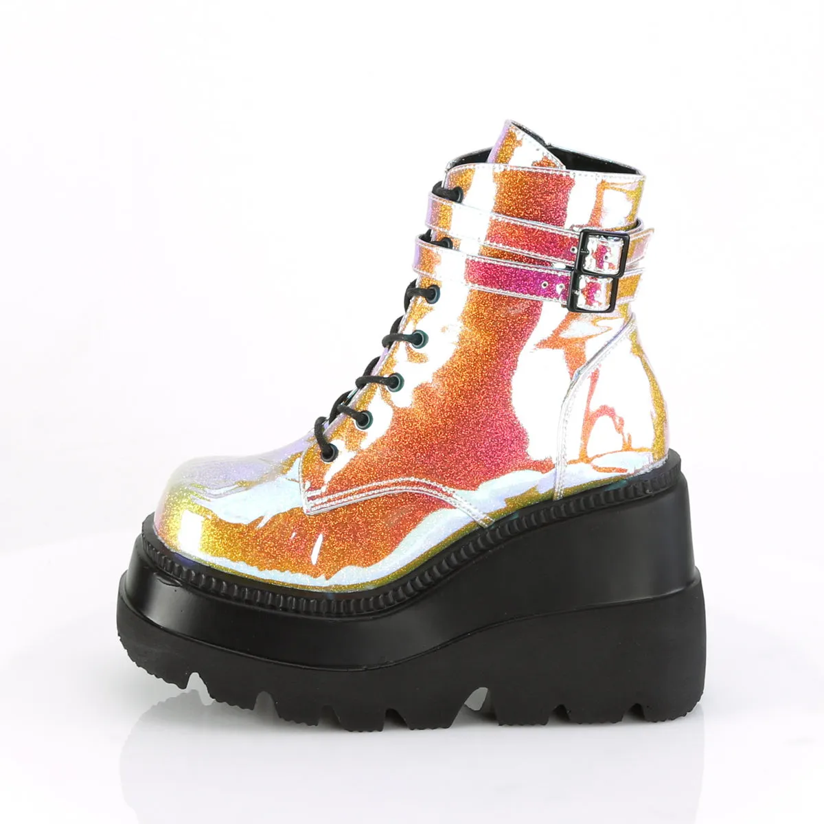 SHAKER-52  Pink Shifting Glitter Vegan Leather