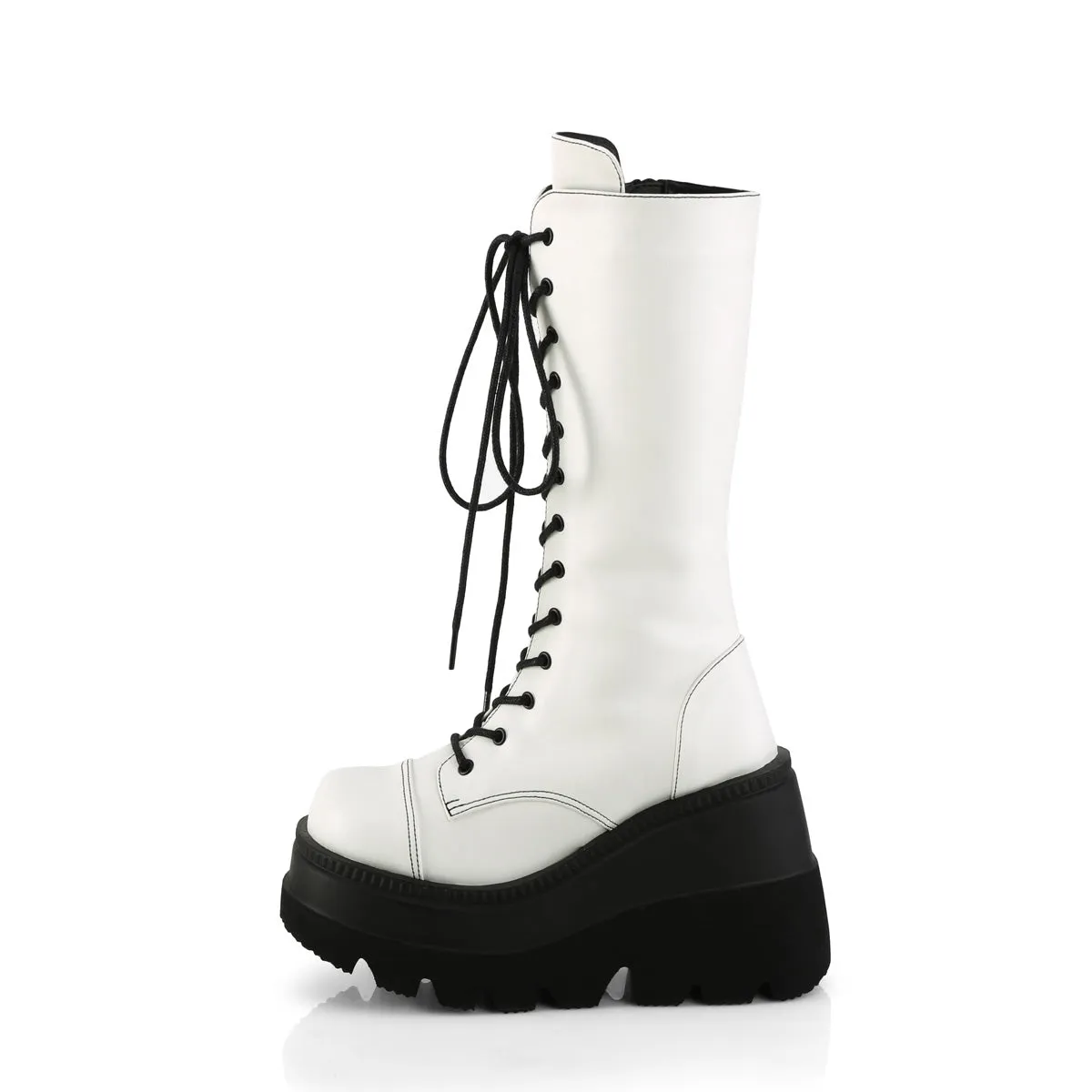 SHAKER-72  White Vegan Leather