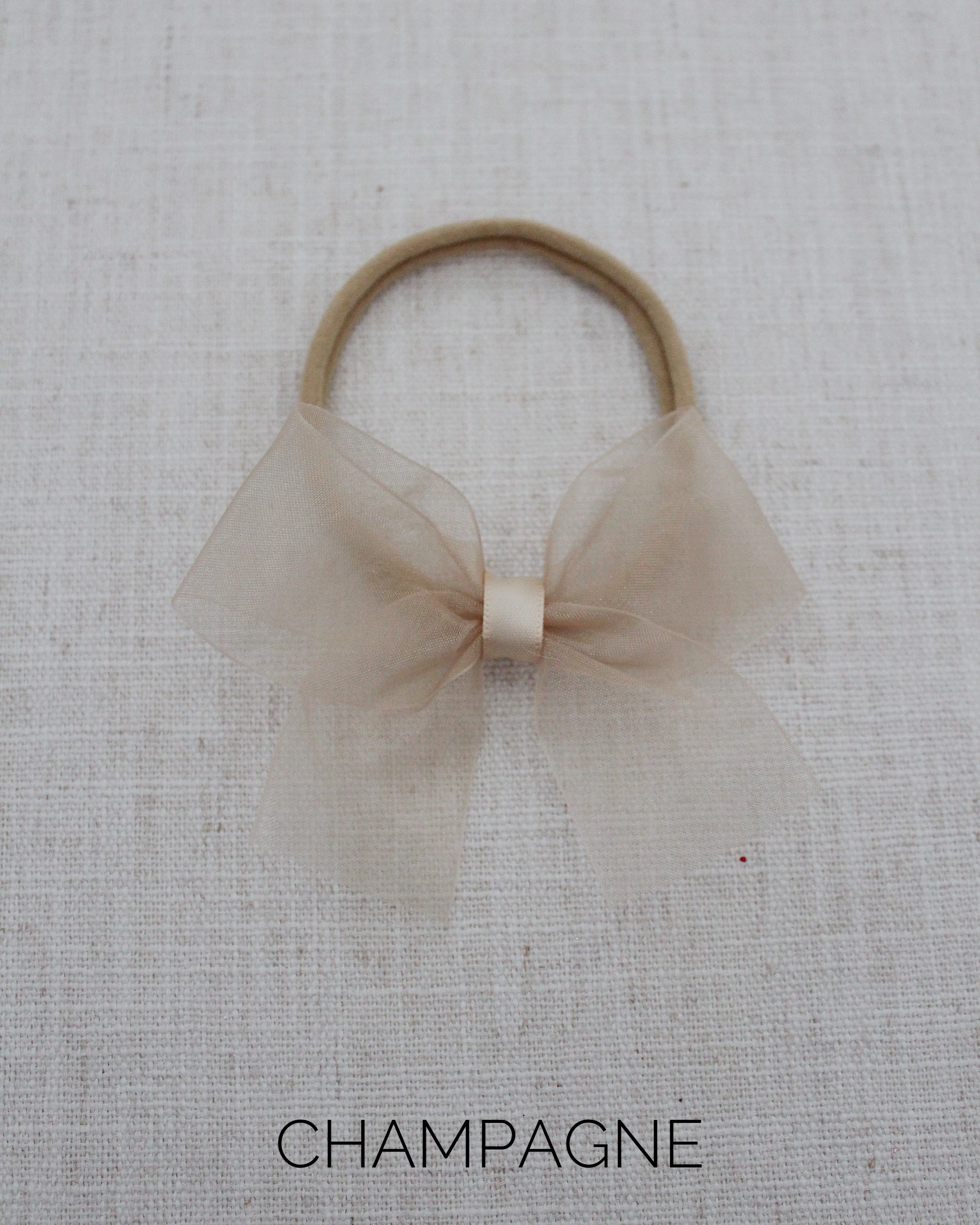 Sheer Organza Bow Hair Clips