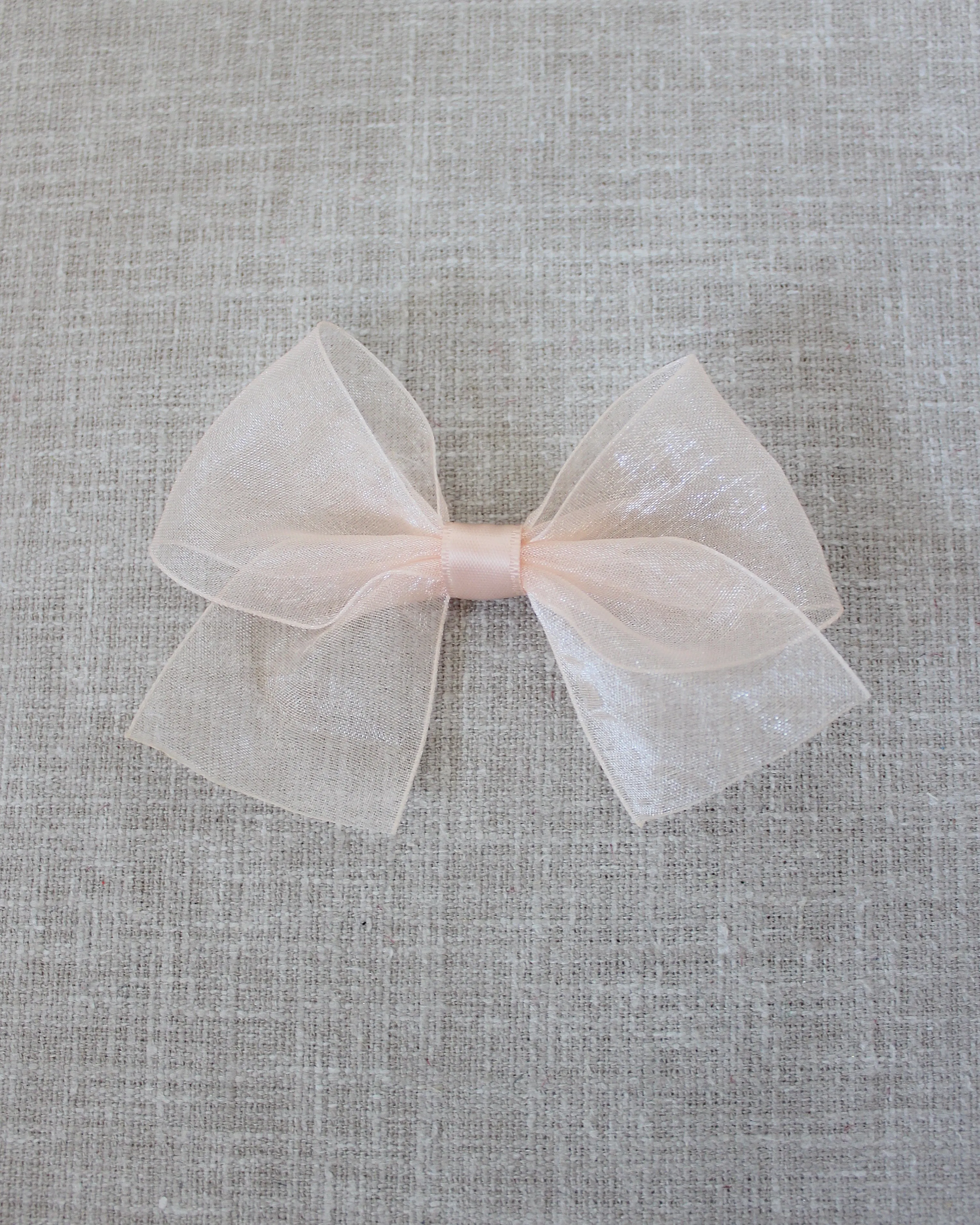 Sheer Organza Bow Hair Clips
