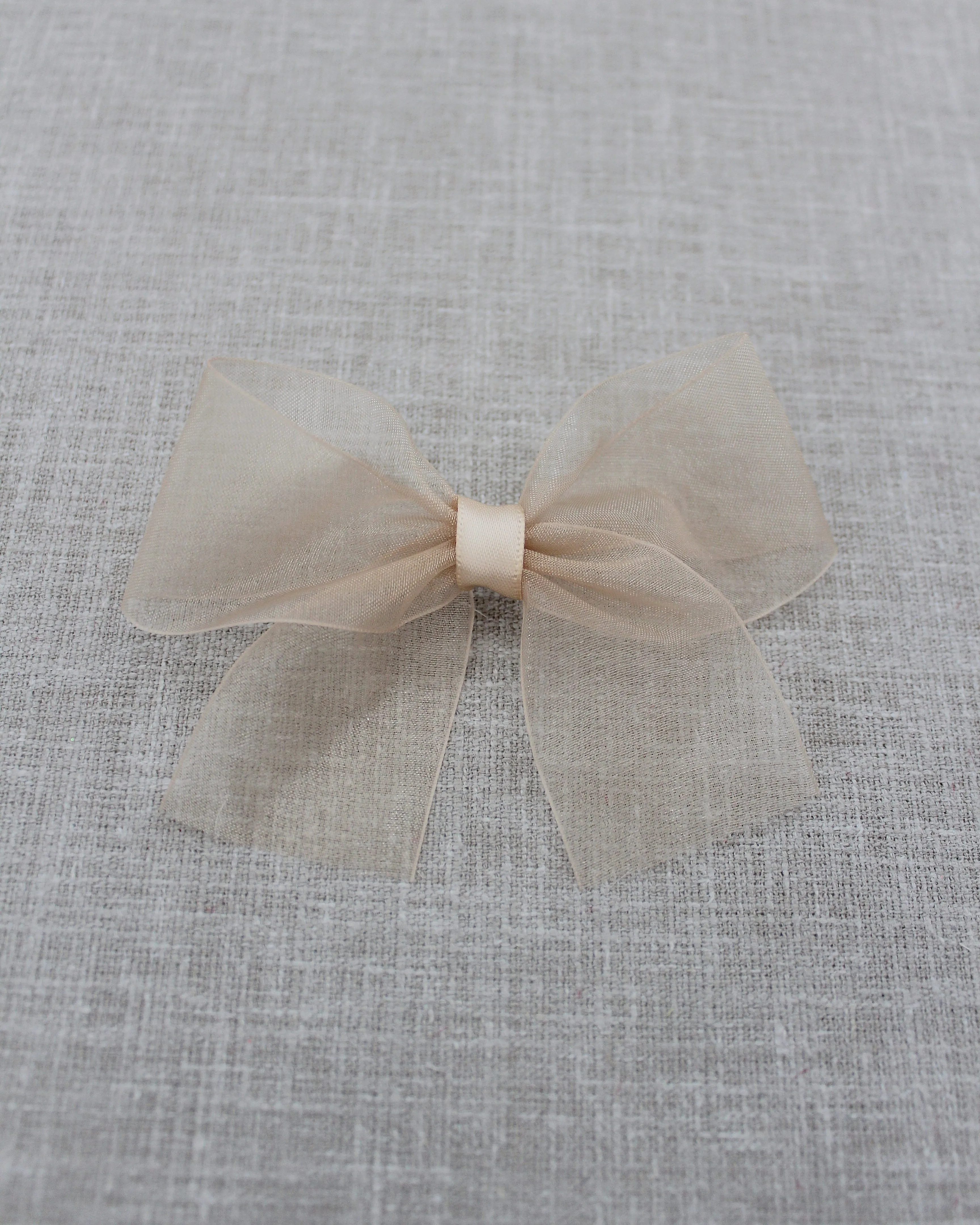 Sheer Organza Bow Hair Clips