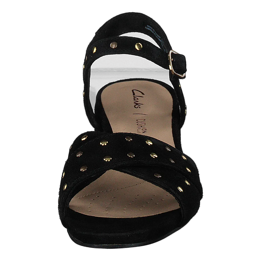 Sheer35 Strap Black Suede Studded
