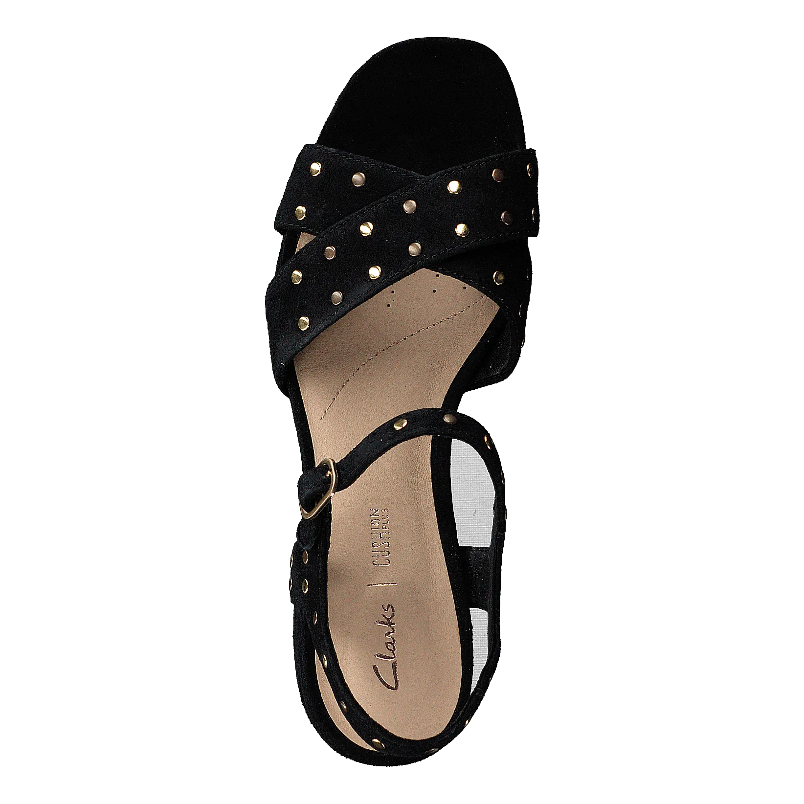 Sheer35 Strap Black Suede Studded