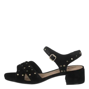 Sheer35 Strap Black Suede Studded