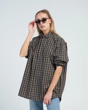 shirt w/ button placket - woven gallaway