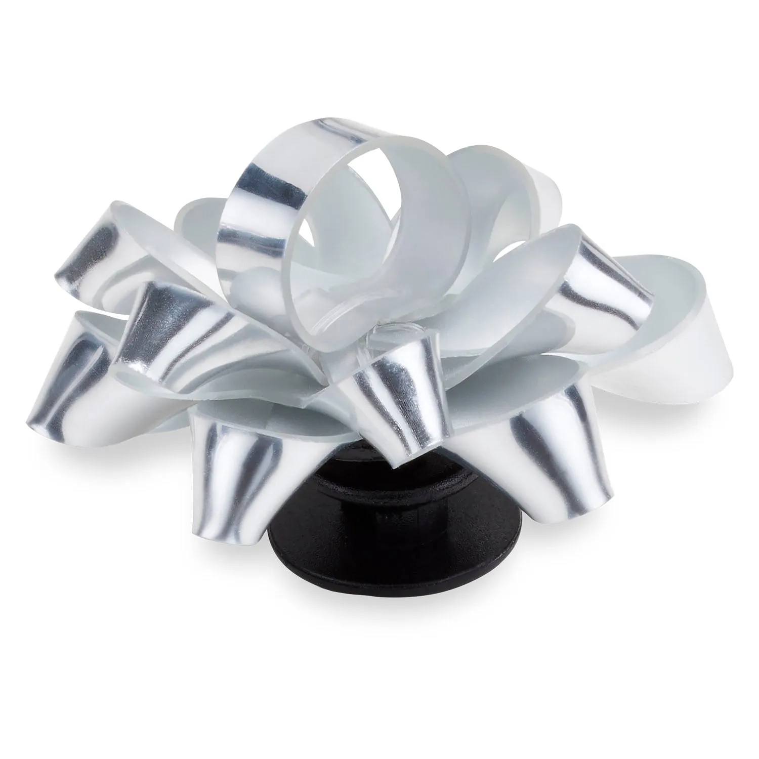 Silver Present Bow Jibbitz