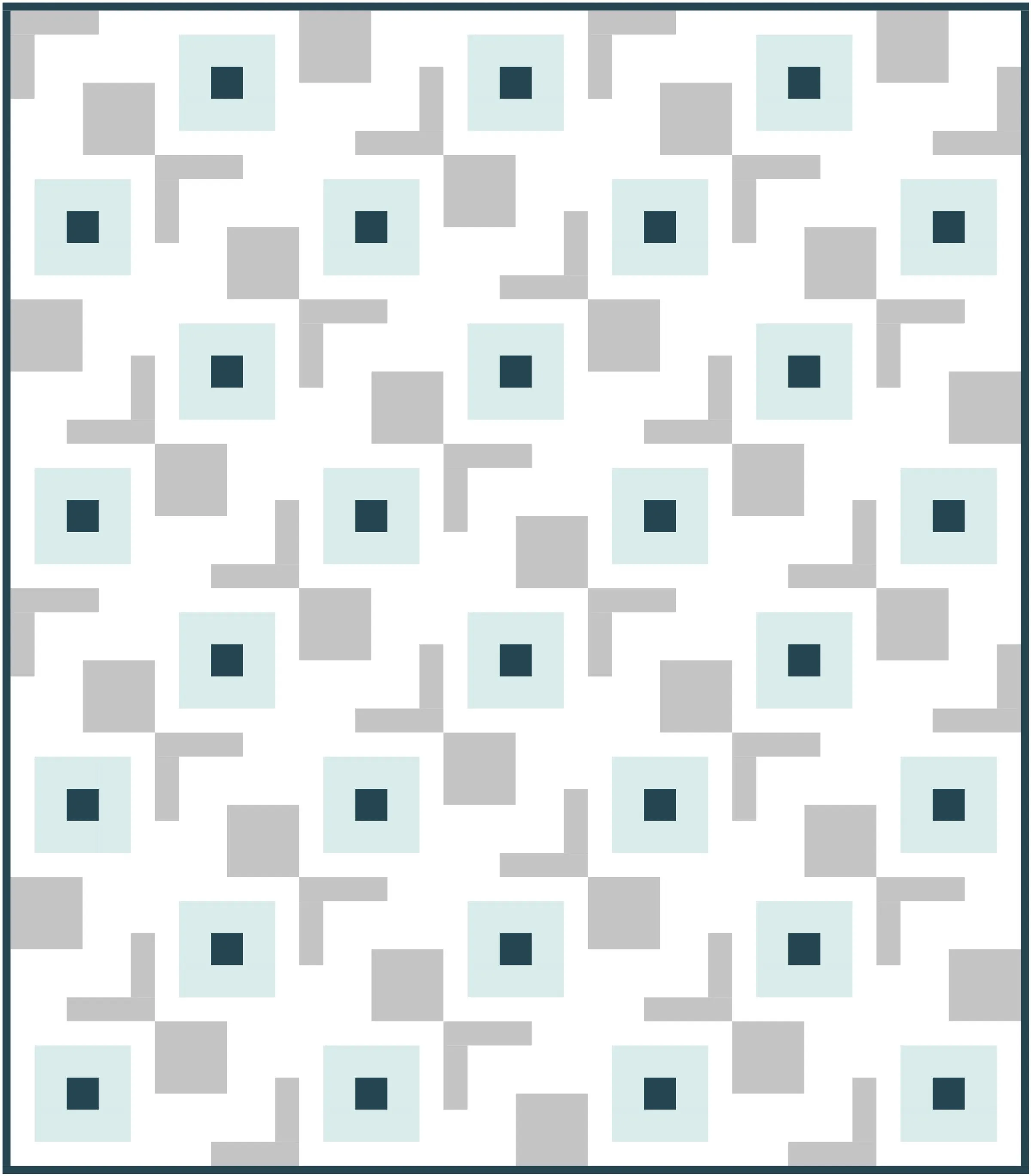 Simple Cabin Quilt Block Pattern