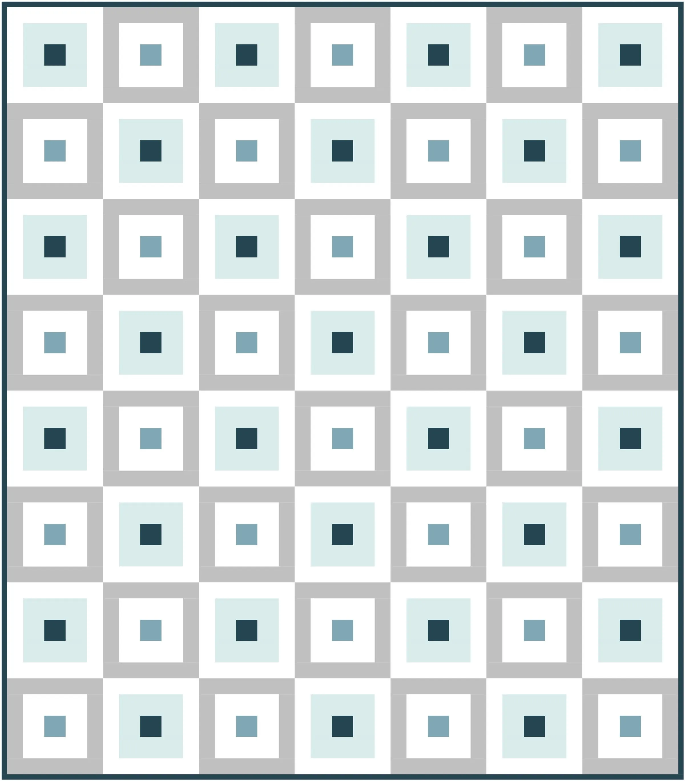 Simple Cabin Quilt Block Pattern