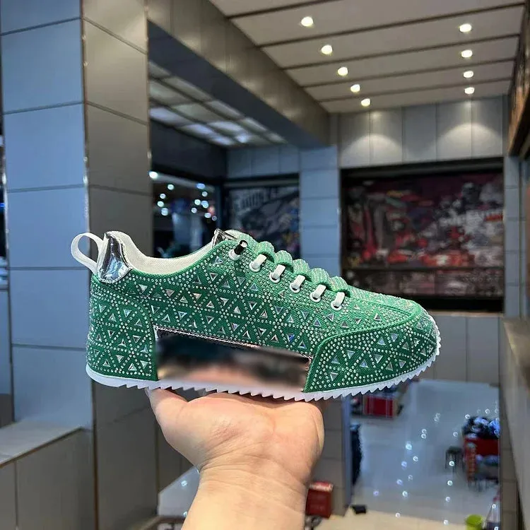 SneakLuxe™ - Diamond-Studded Sneakers for Men