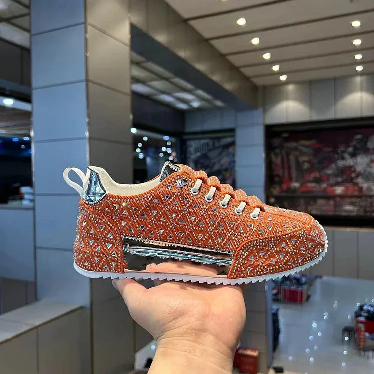 SneakLuxe™ - Diamond-Studded Sneakers for Men