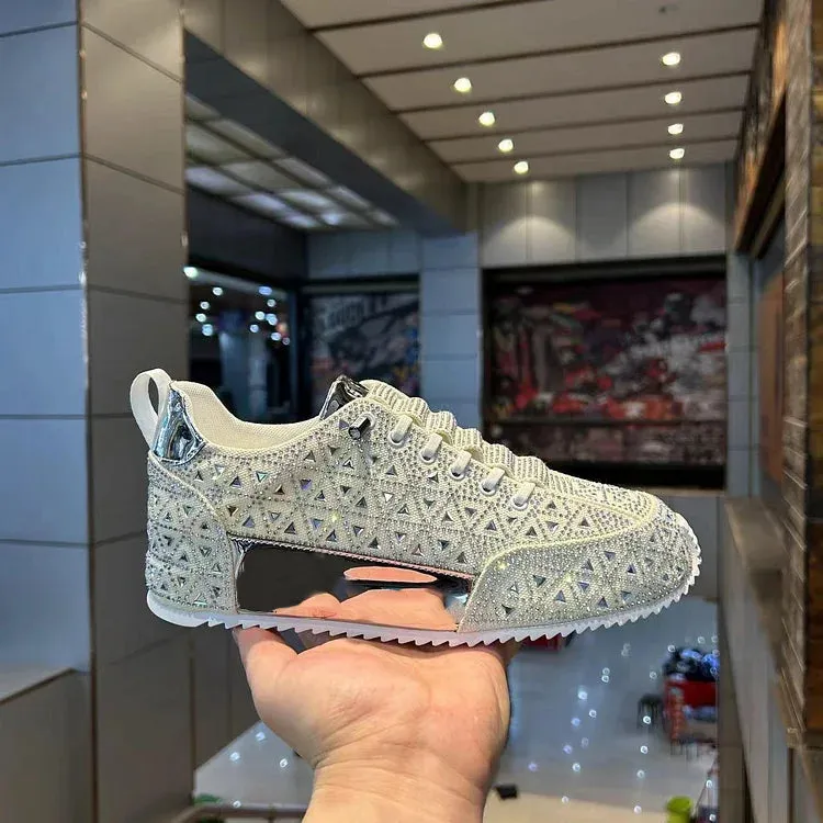 SneakLuxe™ - Diamond-Studded Sneakers for Men