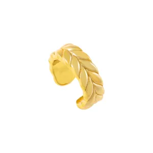 Solid Leaf Ear Cuff