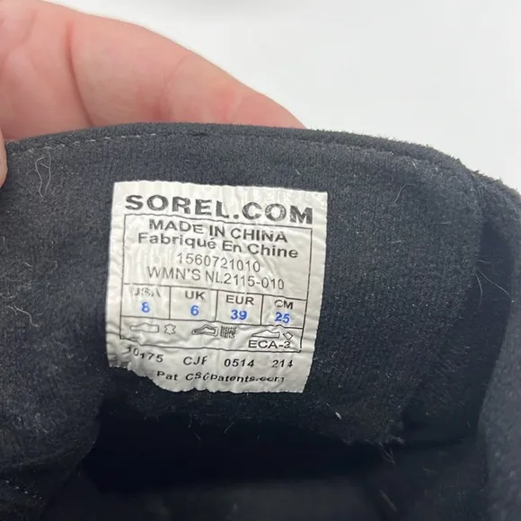 Sorel Women US 8 TORONTO booties suede leather lace up wedge NL2115