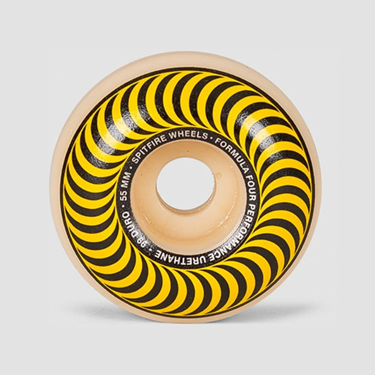 Spitfire Formula Four Classics 99du Skateboard Wheels Natural/Yellow 55mm