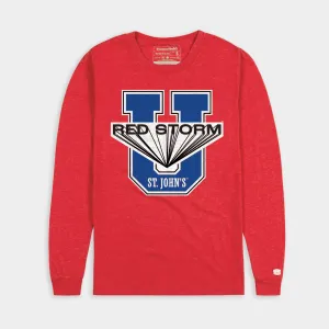 St. John's Block "U" Red Storm Long Sleeve