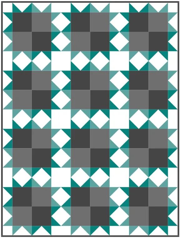 Star Zone Quilt Block Pattern