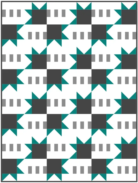 Star Zone Quilt Block Pattern
