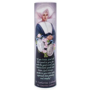 St.Catherine of Labouré LED Candle with Timer