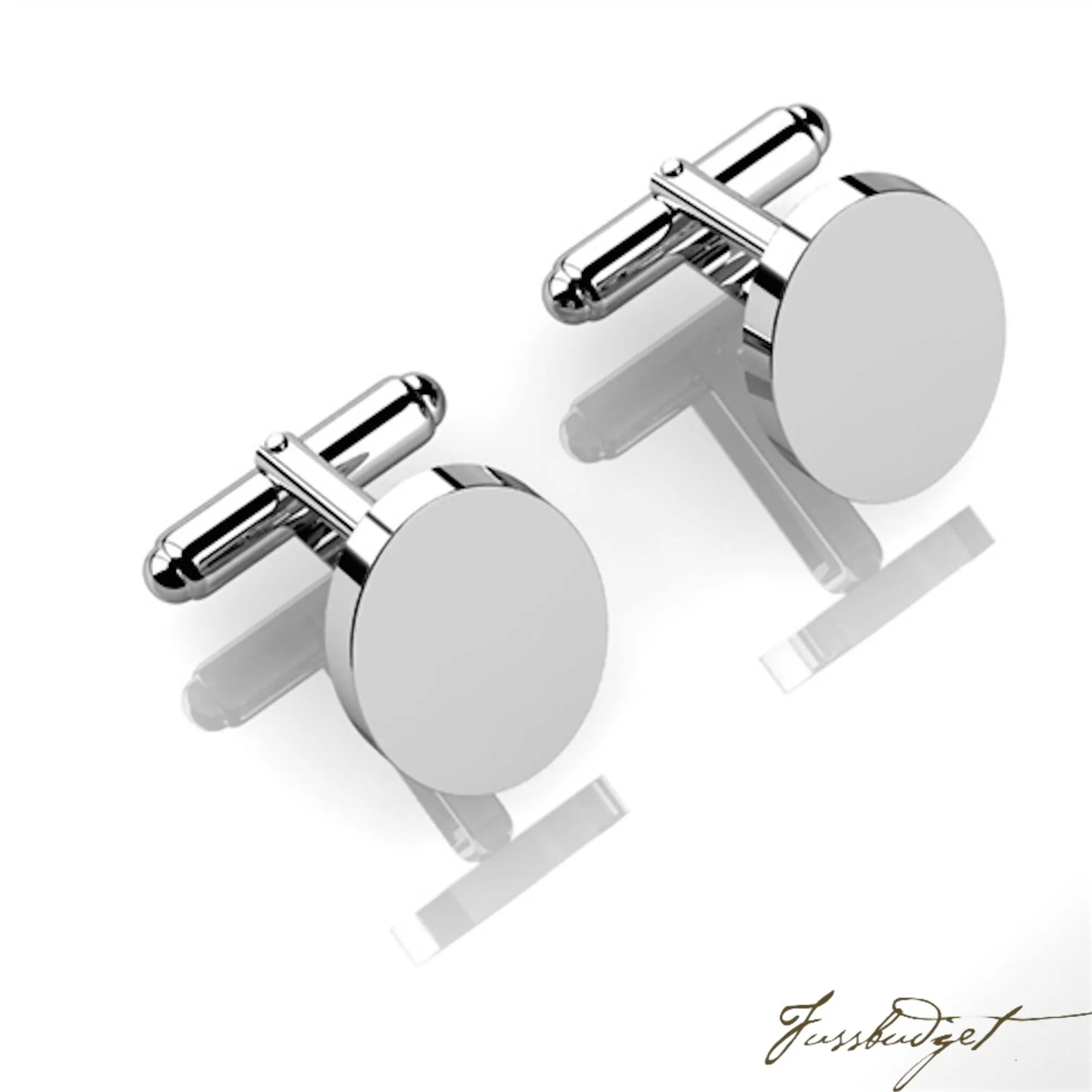 Sterling Silver Classic Oval Cufflinks