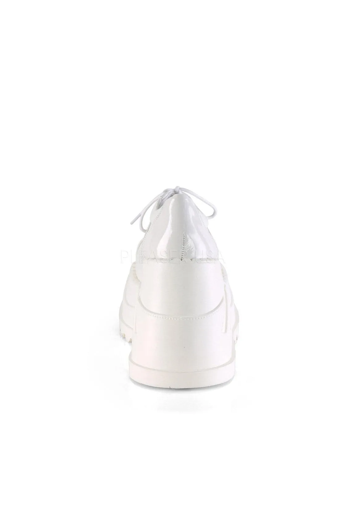 STOMP-08 Demonia Wedge | White Patent