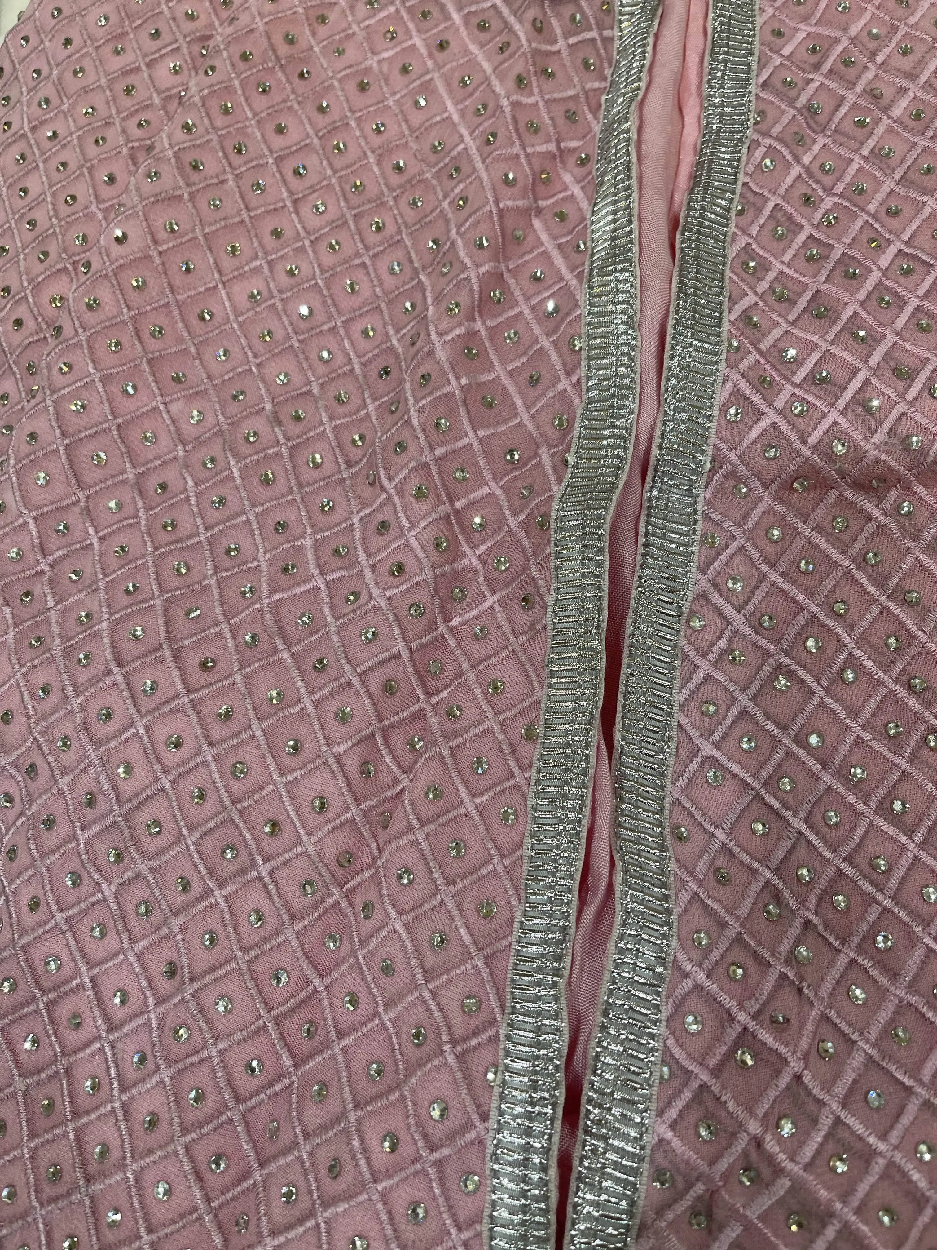 Stylish Pink Indo-western Georgette Gown