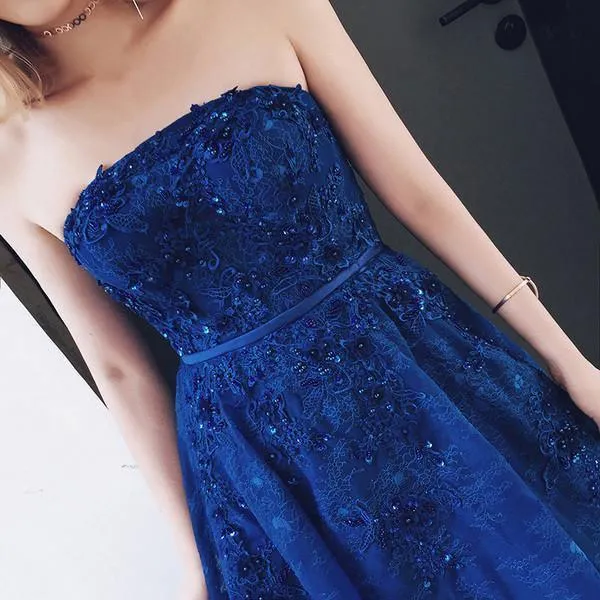 Sweet Heart Lace Short Prom Dresses Homecoming Dreses With Beading PG107