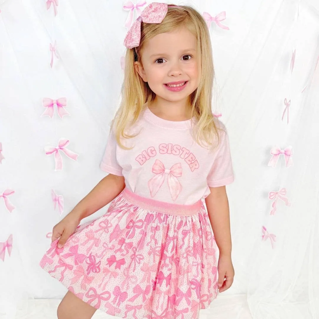 Sweet Wink - Big Sister Bow Short Sleeve T-Shirt