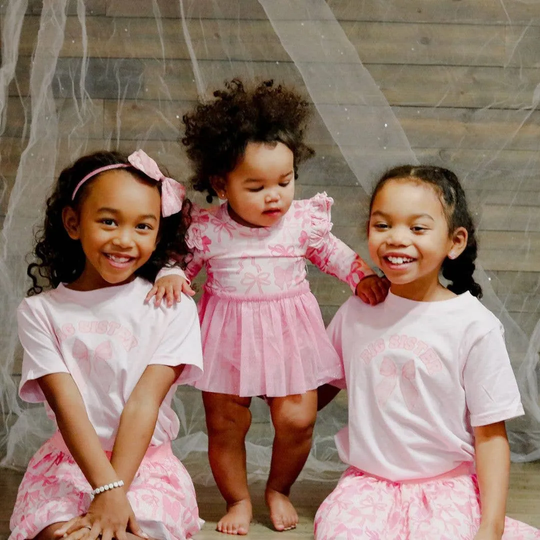 Sweet Wink - Big Sister Bow Short Sleeve T-Shirt