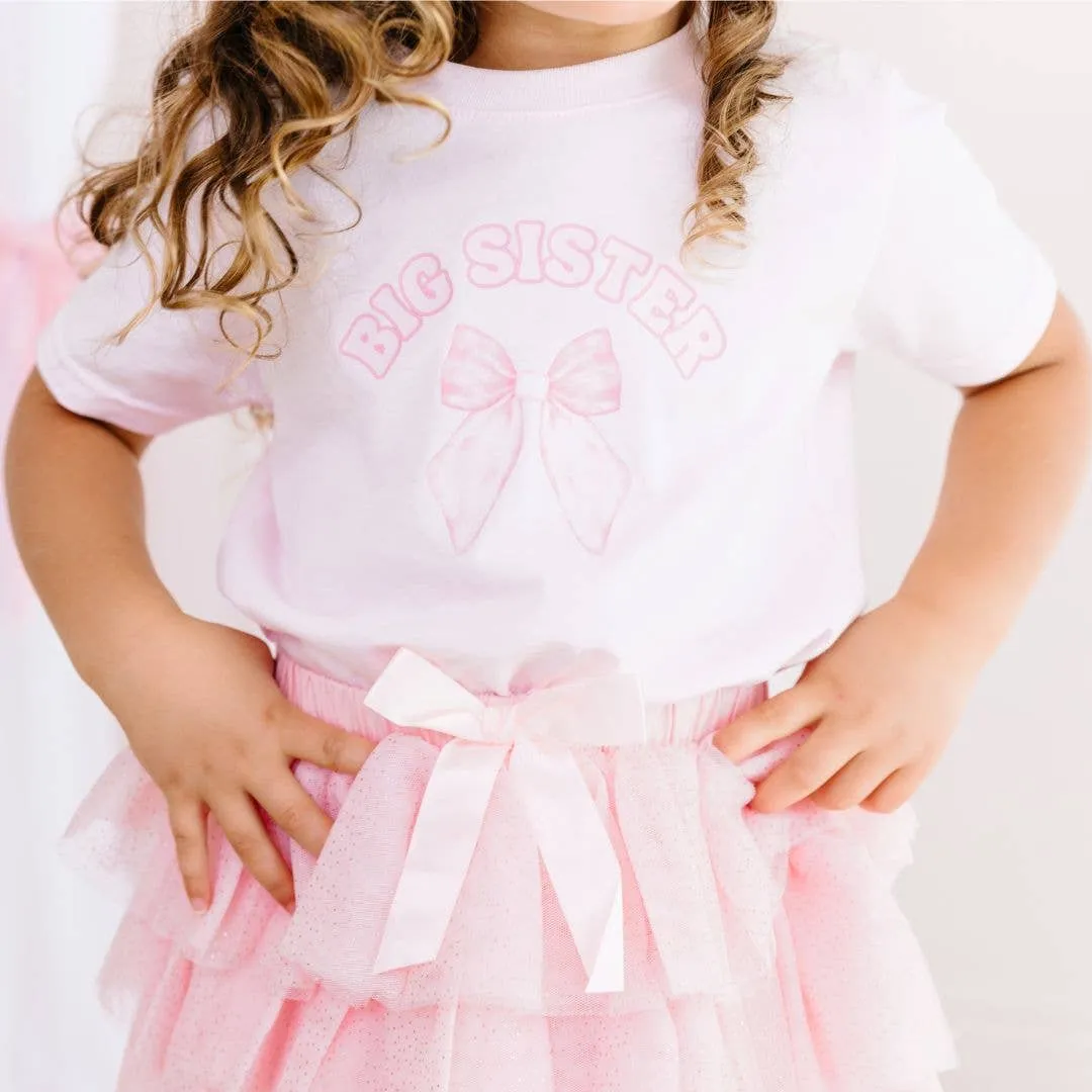 Sweet Wink - Big Sister Bow Short Sleeve T-Shirt