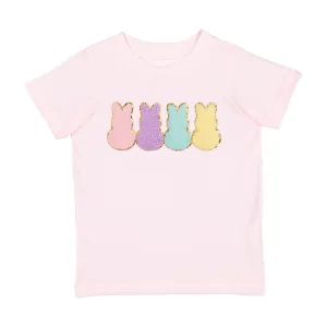 Sweet Wink Easter Peeps Patch Short Sleeve T-Shirt - Ballet