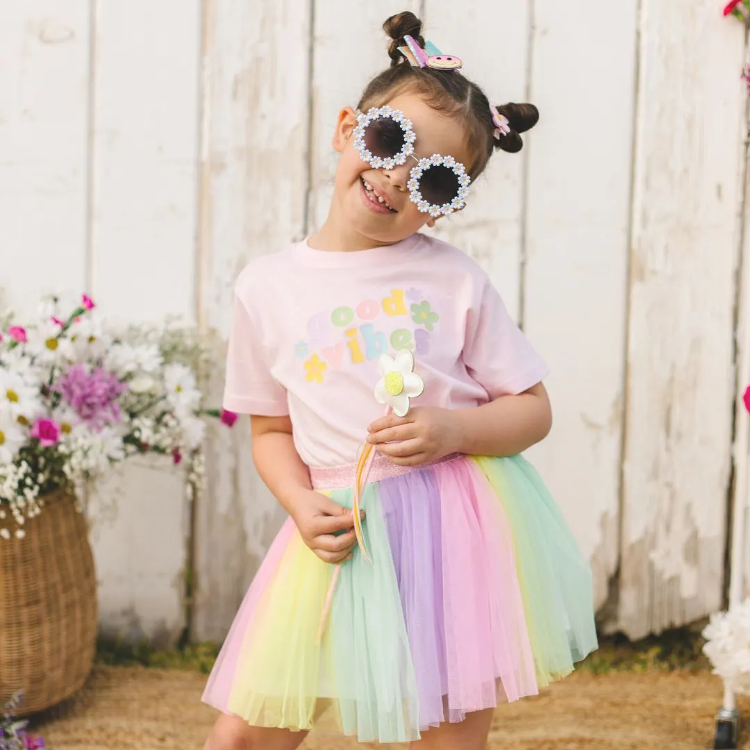 Sweet Wink Good Vibes S/S Ballet Pink Tee