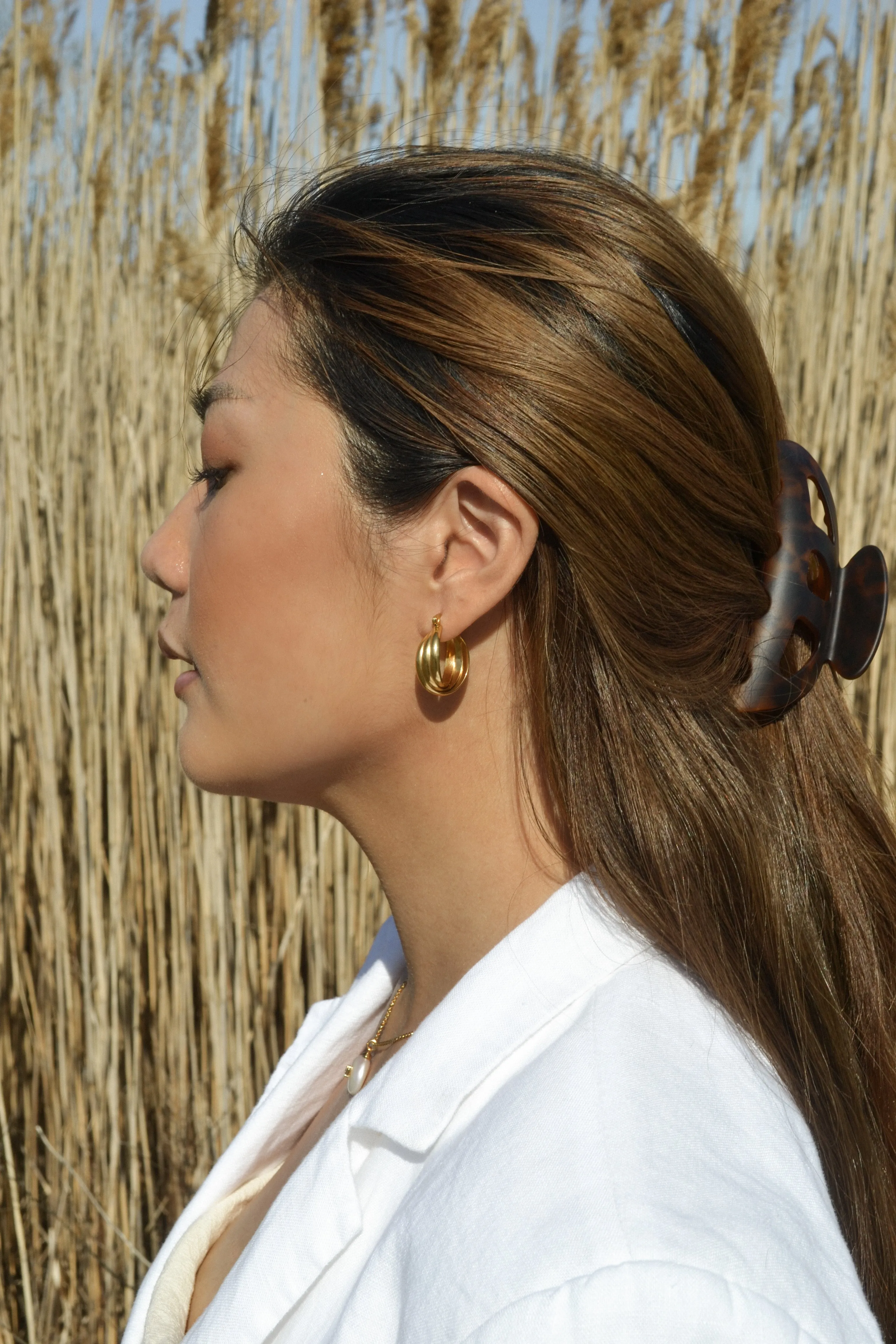 Swirl Hoop Earrings