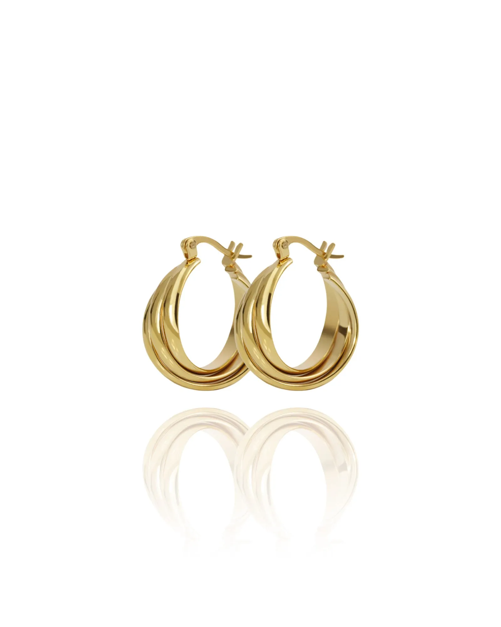 Swirl Hoop Earrings
