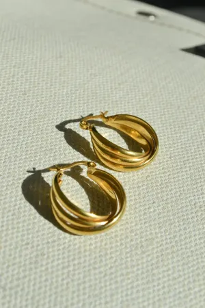 Swirl Hoop Earrings