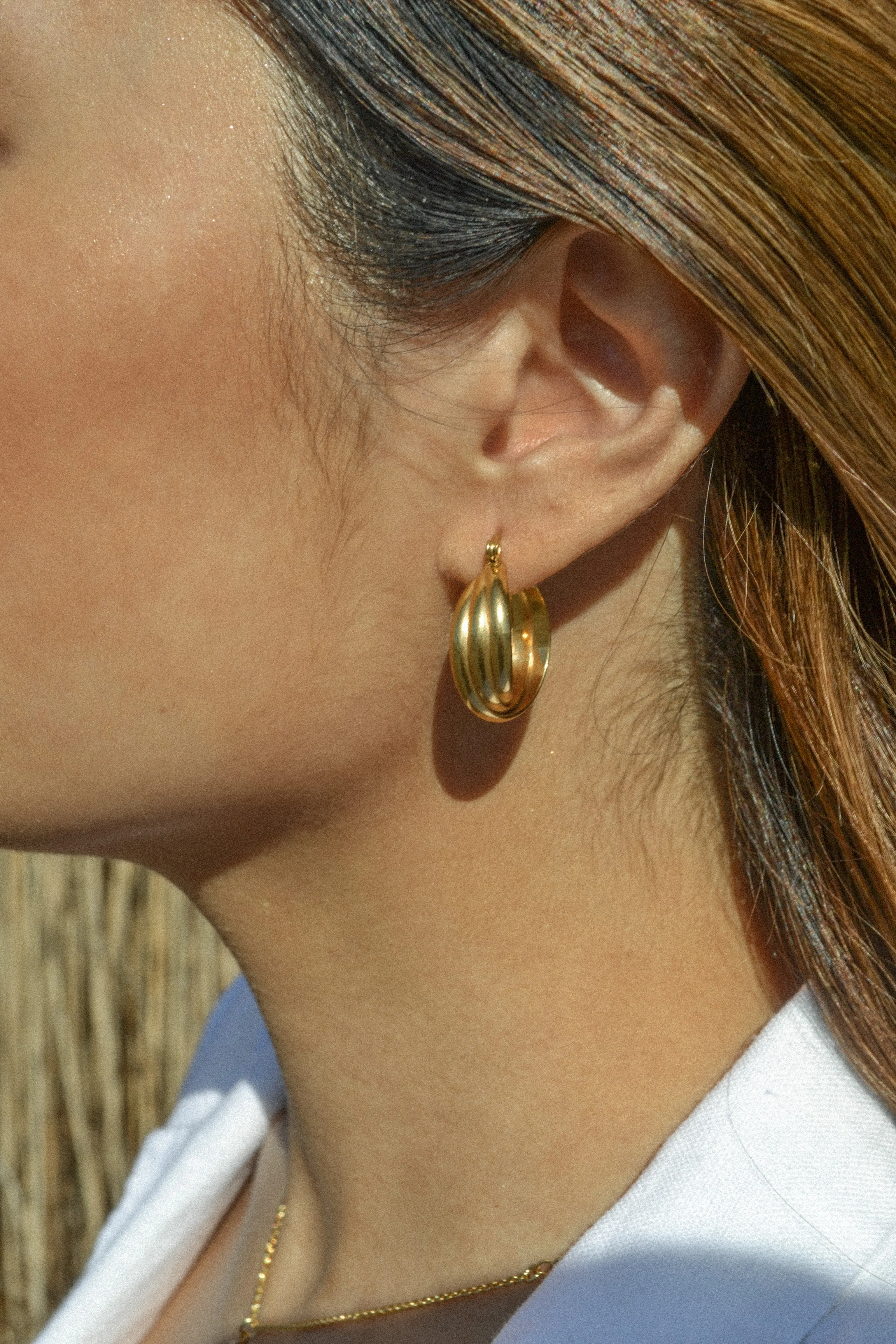 Swirl Hoop Earrings