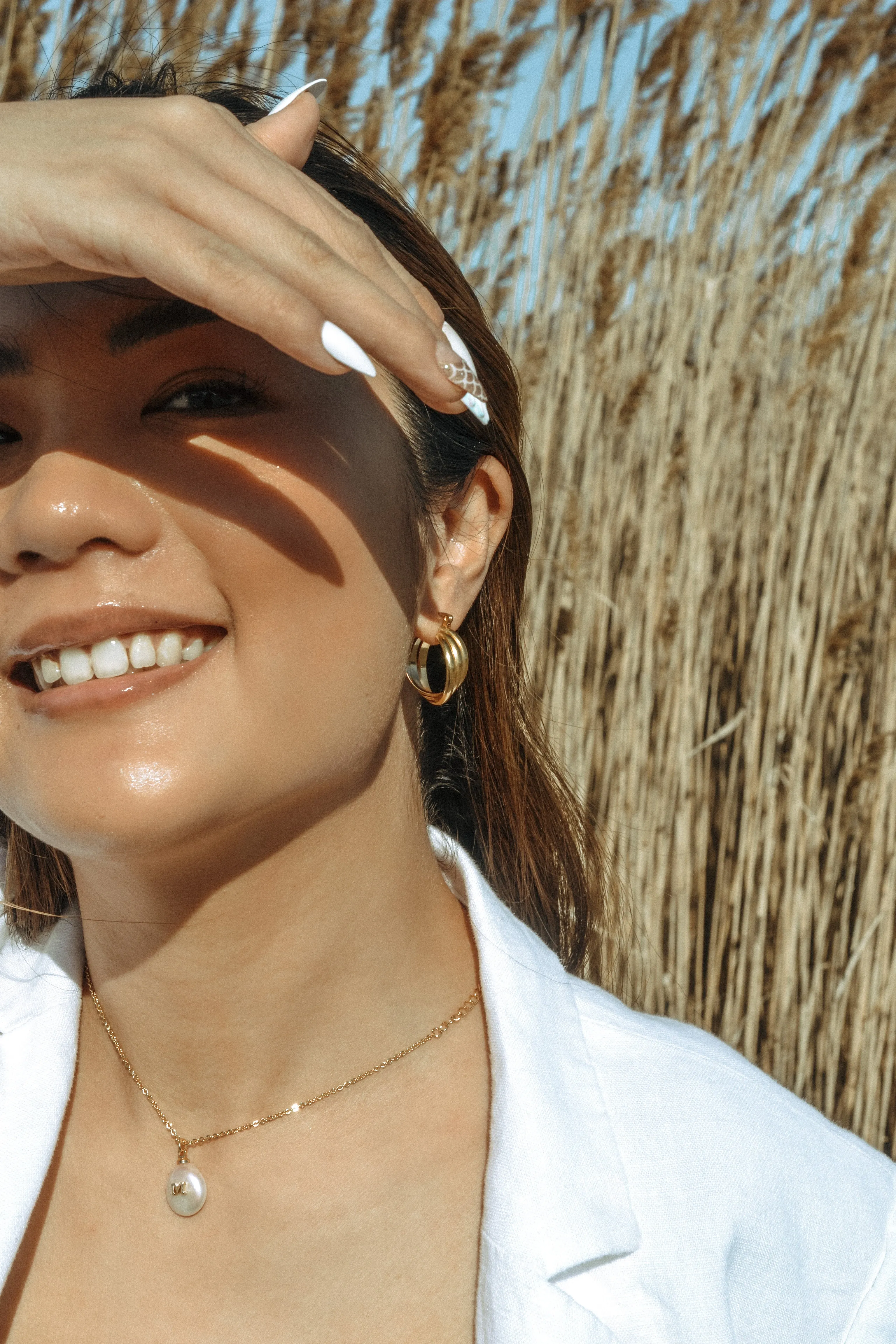 Swirl Hoop Earrings