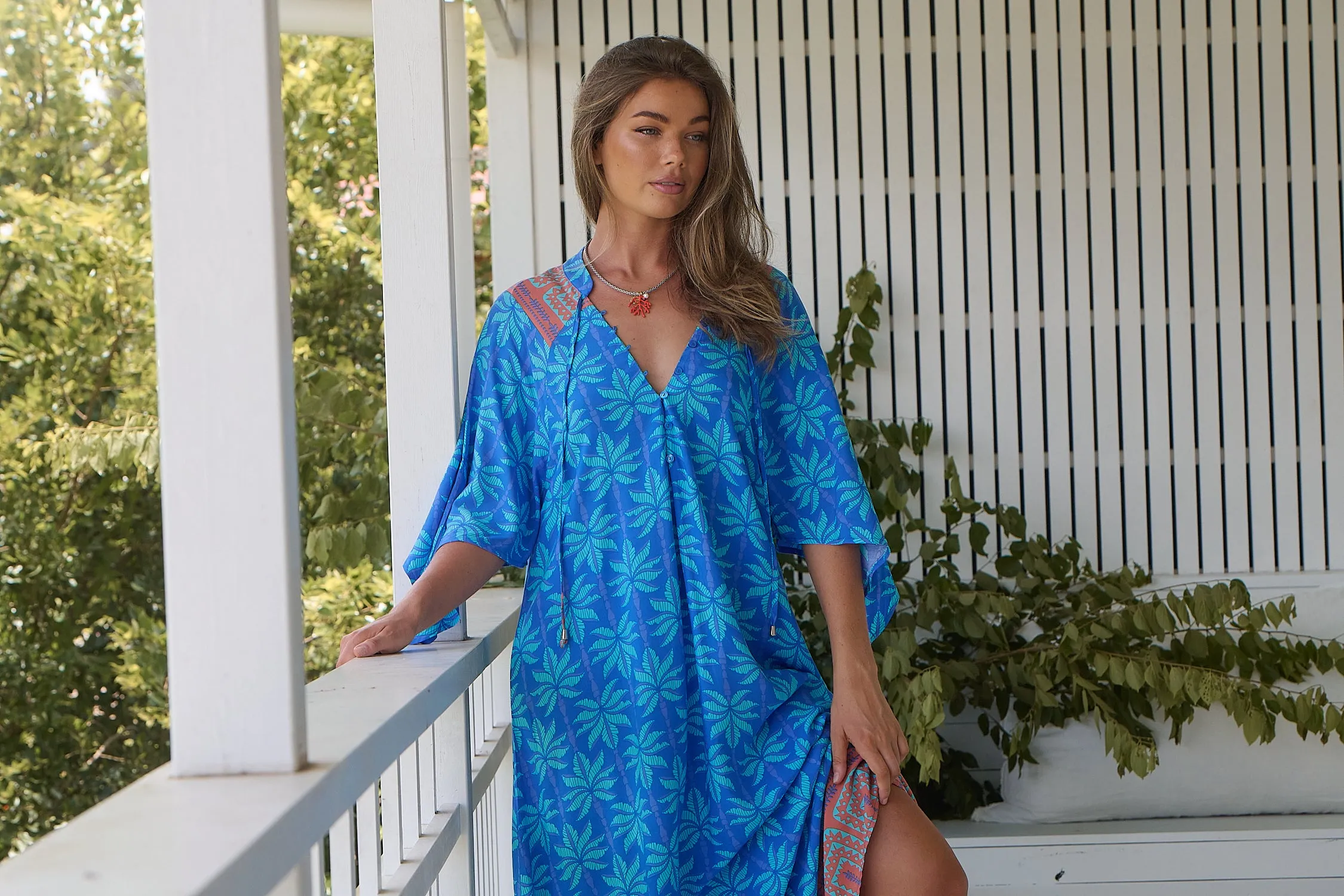 Take me on Vacay Print Bree Maxi
