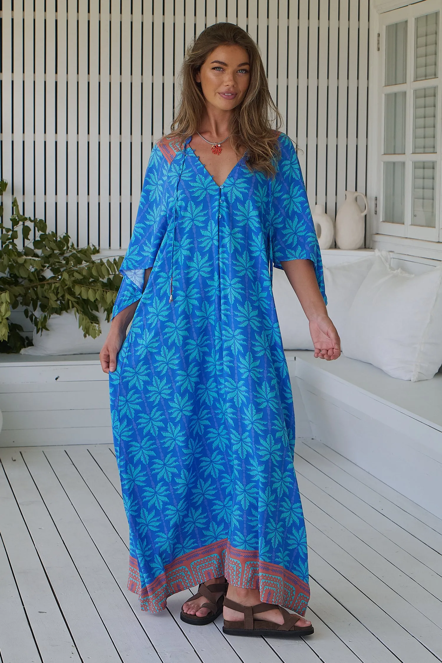 Take me on Vacay Print Bree Maxi