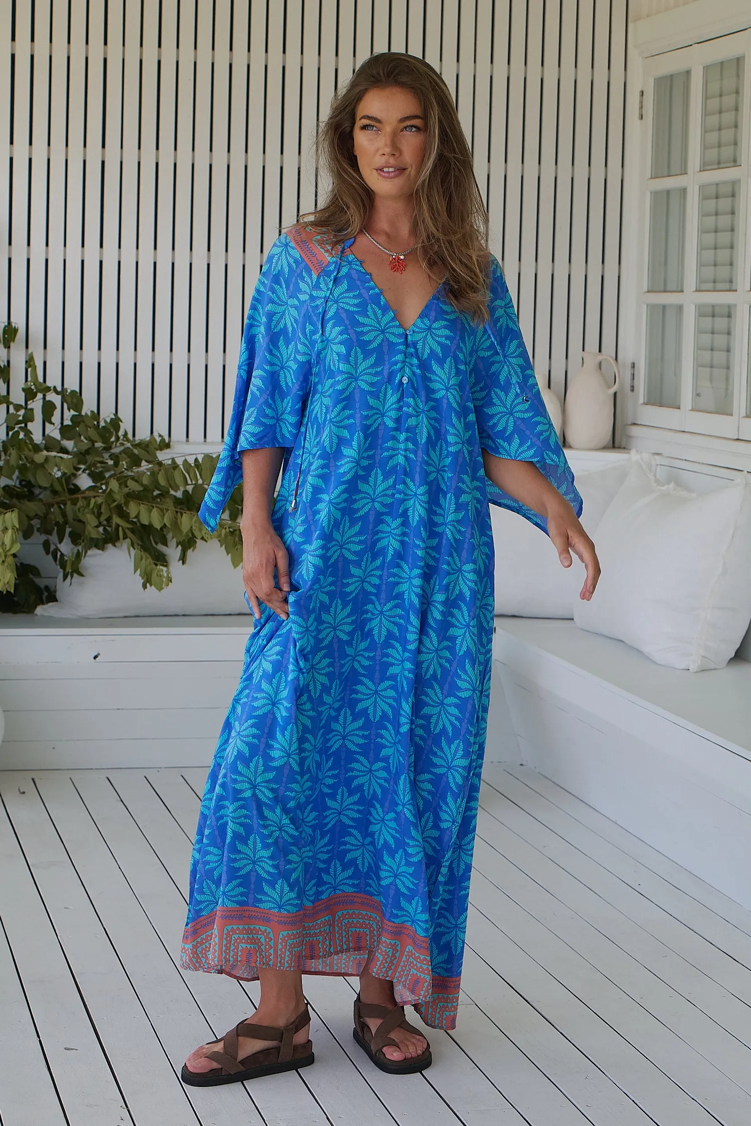 Take me on Vacay Print Bree Maxi