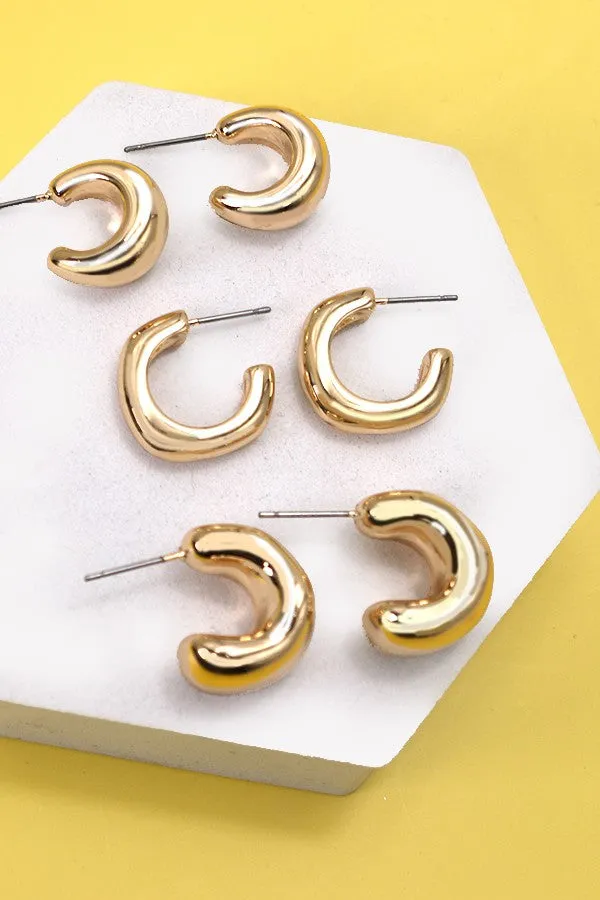 The Charlie Bubbly Mini Hoop Earring Set