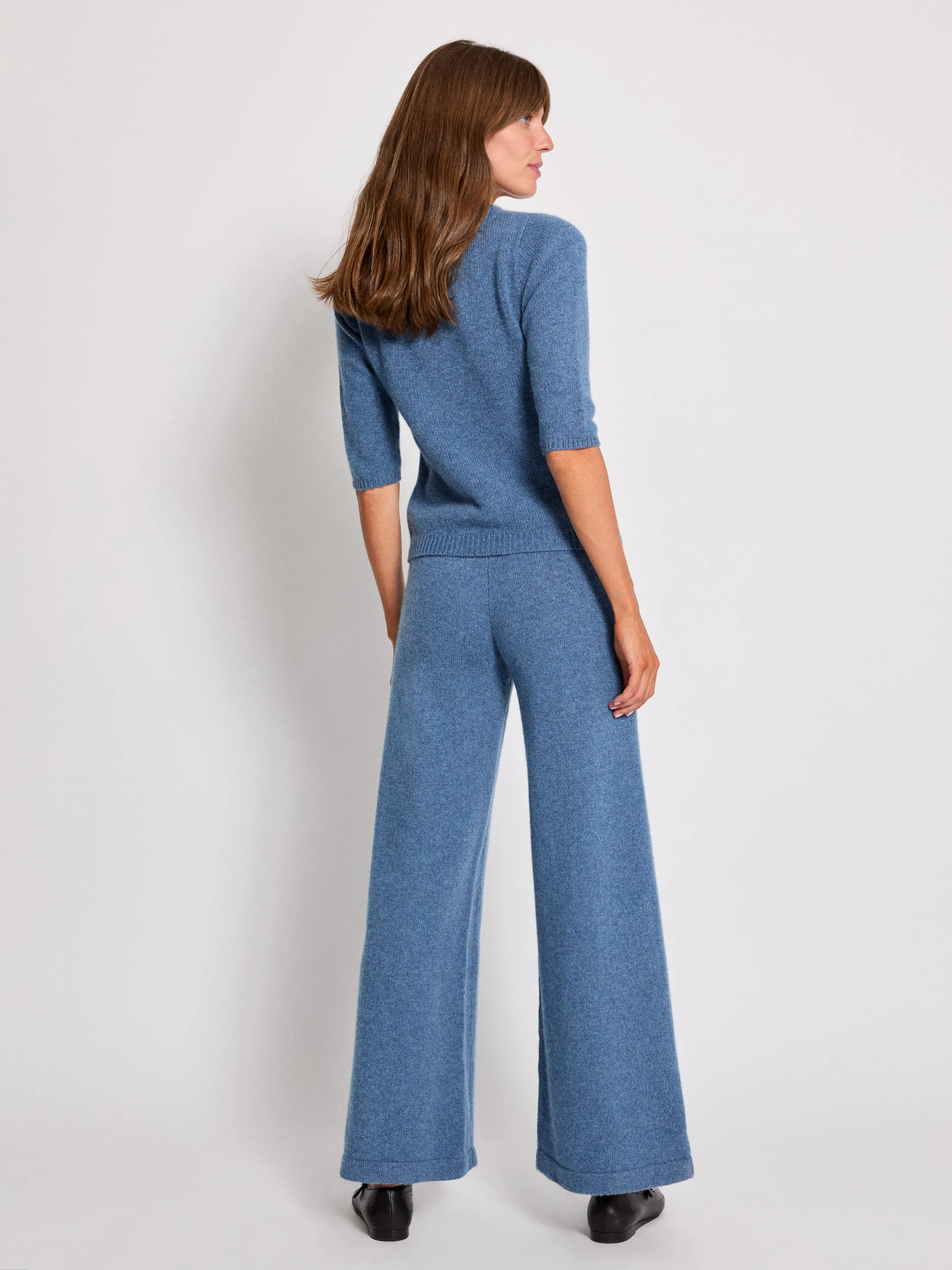 The Ella Elbow Sleeve Sweater in Cashmere