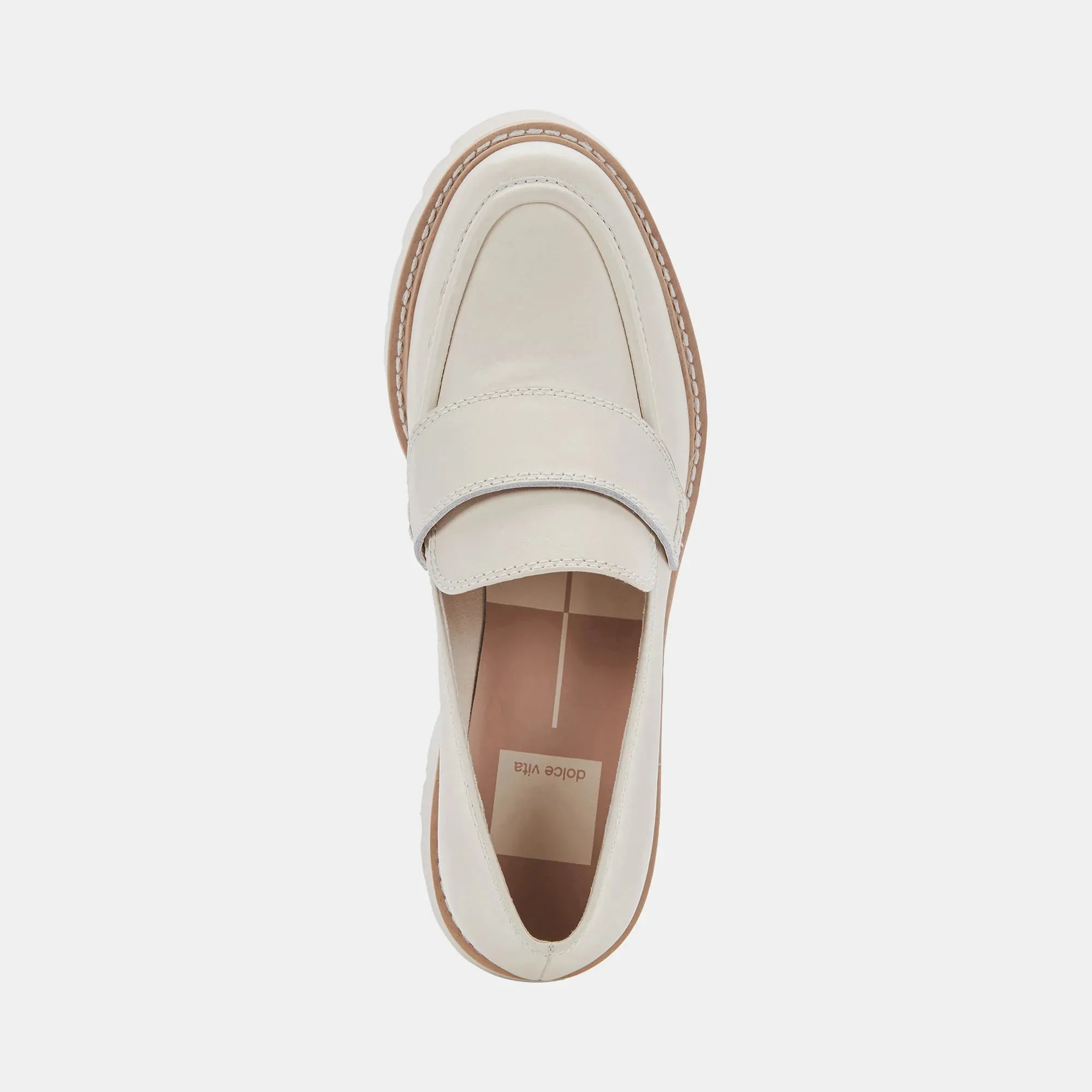 The Halona Loafer by Dolce Vita - Ivory Leather