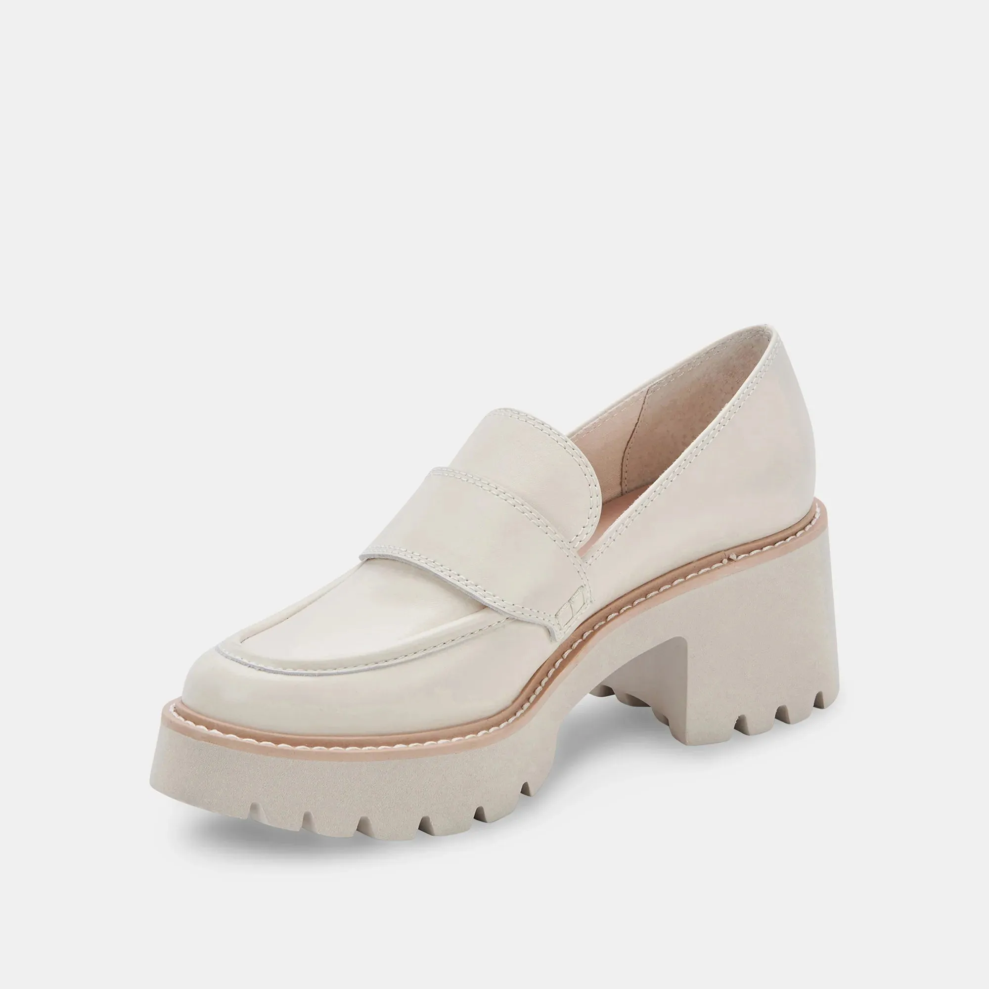 The Halona Loafer by Dolce Vita - Ivory Leather