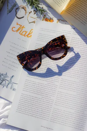 Thick Framed Chunky Cat Eye Sunglasses
