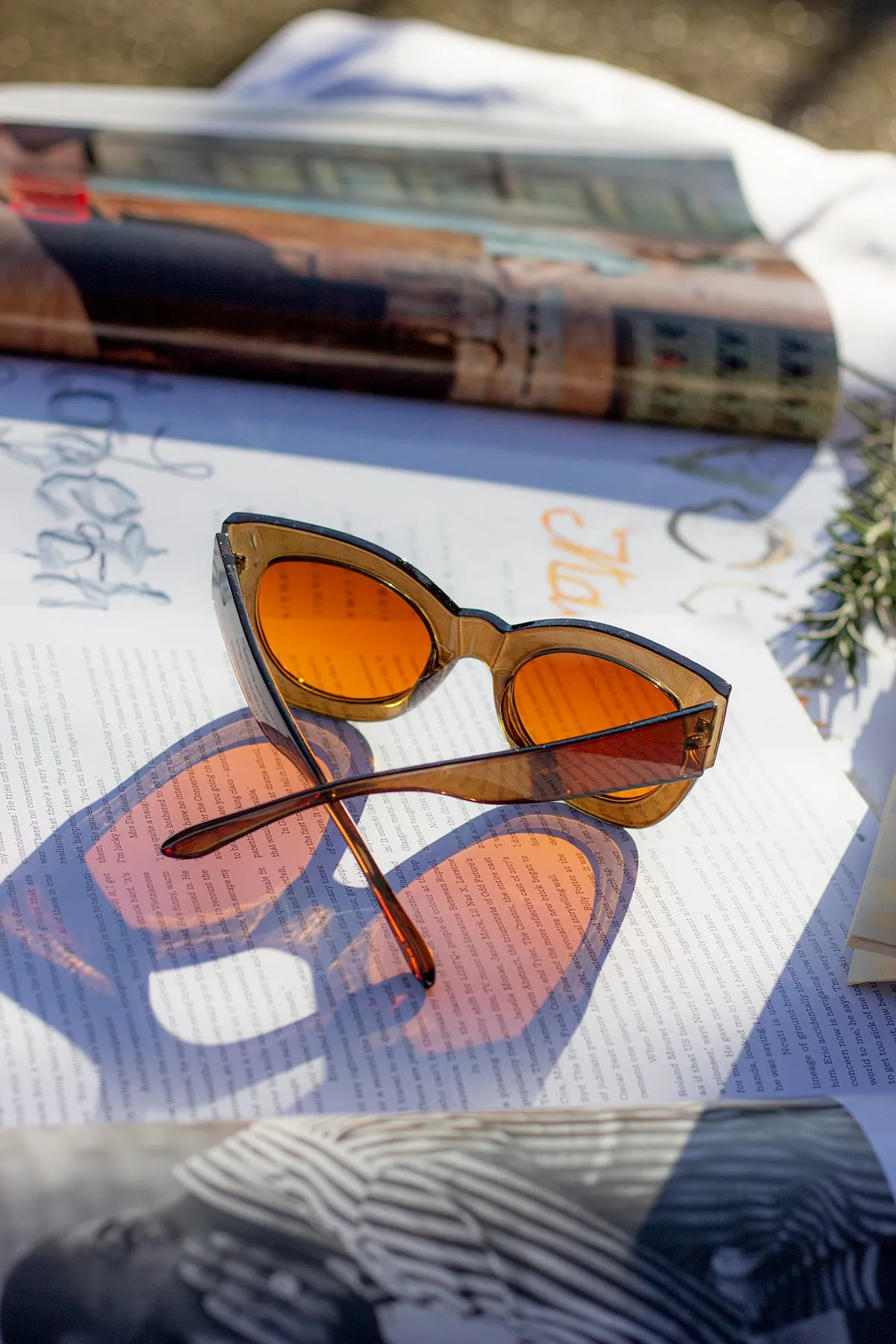 Thick Framed Chunky Cat Eye Sunglasses